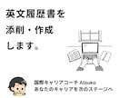外資系転職成功のための英文履歴書を添削・作成します 外資系勤務20年、言語化のプロがあなたの魅力を引き出します イメージ1