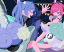 商用利用無料!ポップなイラストお描きします グッズ、サムネイル、イベントなど幅広く対応いたします! イメージ1