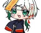 グッズ等に使えるミニキャライラスト描きます きゅるりとしたおめめが特徴的で、可愛いらしくポップに描けます イメージ3