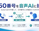日本の電話番号で使えるAI電話を構築します RetellAIと050番号を接続し、電話対応を自動化します イメージ2
