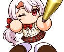 ミニキャラ制作！　かわいいパワプロ風キャラ描きます 安い・早い・かわいい！３点の最強コスパ イメージ1