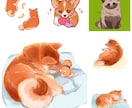 犬、猫、その他ペットや動物のイラストを描きます アイコン、グッズなどにもご使用いただけます。 イメージ4