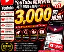 Youtube再生回数！3000増やします Youtube再生回数！3000増やします イメージ1