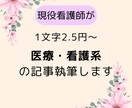 現役看護師があなたの記事をお手伝いします 病院もクリニックも経験済だから書ける、信頼性ある医療記事 イメージ1