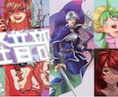 アイコン、MV、立ち絵などに！イラスト作成します キャラクターをキラキラと魅力的に描きます！ イメージ3