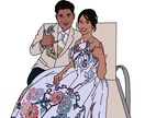 写真をイラストに。各種ご要望承ります SNSアイコンや名刺の挿絵など！2名まで追加料金不要です☺︎ イメージ6