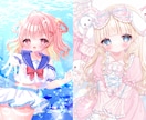 きらきらふわふわかわいいイラストをお描きします アイコンや1枚絵、MVイラストなどなんでもお描きいたします！ イメージ4
