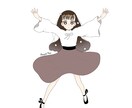 画像のようなゆるふわ系のイラストを描きます。ます 髪型や表情、背景などご希望をお伺いします。 イメージ3