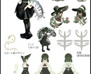 キャラクター設定絵、1枚絵、キャラ立ち絵描きます ゲームキャラ設定、キャラクター立ち絵、1枚絵対応可能です。 イメージ3