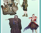 お好きな画風で立ち絵制作いたします 【最短7日納品◎】1からキャラデザ可能です！ イメージ9