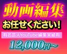 有名芸人YouTube編集経験有/動画編集承ります 長期のご依頼も可能です。丁寧に編集いたします。 イメージ1