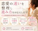 恋愛の迷いを整理し進み方をお伝えします この恋、どうするか迷っているあなたへ イメージ1