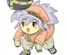 オリジナルキャラ（SD他）を描きます モノクロ・落書き風なゆるい感じを楽しめる方歓迎します イメージ6