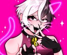 SNSアイコン♡立ち絵♡サムネなど1枚絵承ります カートゥーン風の明るくかわいいイラストはいかがでしょうか✧︎ イメージ1