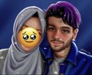 SNSのアイコン、プレゼントに似顔絵描きます ポップでキラキラした可愛い似顔絵いかがでしょうか^ - ^ イメージ3