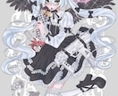 カワイイお洋服を着た女の子/男の子の絵を描きます 病みかわいいイラストで可愛いお洋服を見立てます! イメージ1