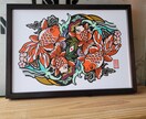 A4➀ 【切り絵】アニマルアート作ります 世界に一つ！唯一無二のアニマルアート！絶対に後悔させません！ イメージ9
