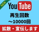 再生＋1000回〜YouTube動画を宣伝致します 再生回数 世界へ拡散【収益化】ユーチューブ 海外からの視聴 イメージ1