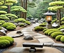 夢の和の庭園をあなたのイメージで制作します オリジナル庭園デザインサービス。印刷用BIGサイズ対応 イメージ5