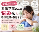 実習がつらい看護学生さんの悩みを看護教員が聞きます つらい気持ちと状況を一緒に整理します イメージ1