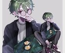アイコンや立ち絵などのイラスト描きます 顔がいいひとを描くの好きです♡ イメージ7