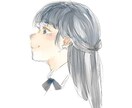 厚塗り・水彩ちっくー優しい雰囲気の似顔絵描きます 淡い、優しい風合いが好きな方へ。 イメージ1