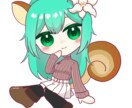 ミニキャラ（SD、デフォルメ）イラスト制作します 丁寧な対応！SNS映えキラキラ瞳！IRIAM/Vtuber イメージ6