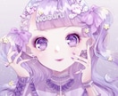 きらきらかわいい女の子アイコン描きます まるくてきらきらしたおめめとつやつやの髪が好き イメージ1
