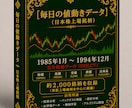 毎日の株価データ 1985年~1994年販売します 市場を深く分析するための株価データを販売中！ イメージ1