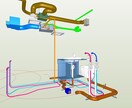 機械設備BIMモデル作成ます Rebro使用施工図作成、納まり検討、VE提案します。 イメージ1