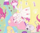 個性的なアートがすきな方にイラストを提供します 夢のような不思議な世界観 x 闇かわいいの女の子たち イメージ6