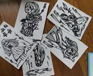 イラスト描きます ちょっと薄暗い鬱系の絵柄が多いです イメージ3
