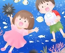 子ども向け！絵本風もこふわ動物イラスト描きます 絵本、挿し絵、子供向けのイラストカットなど★商用利用可 イメージ3