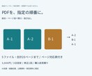 PDFの結合とページ並べ替えを行います 20ページまで指定順に整理し確認表付きで納品 イメージ1