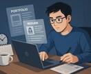 ポートフォリオ制作代行ます 転職活動中で時間がない方におすすめ イメージ2