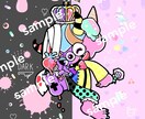 ポップで楽しいモンスターアイコン作ります あなたの「 好き 」でイメージしたモンスターを描きます！★ イメージ1