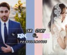 爽やかでお洒落なプロフィールムービー作成します 披露宴でのお洒落可愛いプロフィールムービー全力で作成します！ イメージ5