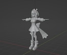 2Dイラストから3Dキャラクターモデルを制作します 既存の2Dイラストから3Dモデル化。 イメージ2