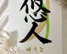 書道師範がオーダーメイドで命名書作成します 正しい文字で作成します。お子様やお孫さんの誕生に是非。 イメージ3