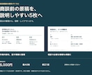 料金と頼める範囲が伝わる紹介資料を作ります 初回相談用の最大5枚｜支給原稿から料金・範囲・流れを整理 イメージ1