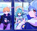 人物メインのデジタルイラストを描きます youtube、CDジャケットなどのイラスト依頼経験多数あり イメージ2