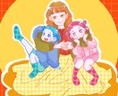 ポップ＋かわいいイラスト描きます 即日〜7日のスピード納品致します！ イメージ2