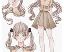綺麗可愛い系、かっこいい系のキャラデザを承ります 綺麗で可愛いキャラクターデザインが得意です！ イメージ5