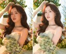 初回限定価格　画像加工・人物の美肌加工承ります デザイン、ブライダルで培った技術で画像加工いたします イメージ1