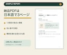 英語の商品説明で足りない情報をチェックします 直す順番と英文ひな型をPDFでお返しします イメージ2