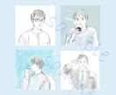 えんぴつ線のシンプルイラストお描きます 人物以外も！アイコンなどに最適、かわいらしくも大人っぽくも イメージ6