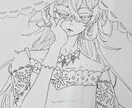 アナログで描く！！ダークで綺麗な独特な絵を描きます 貴方のご要望に応えて色紙に絵を描きます イメージ3