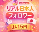 業界最安値！インスタ日本人フォロワー増やします 安心安全がモットーのサービス！減少なし！ イメージ1