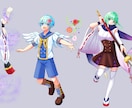 IRIAMやTRPGの立ち絵制作いたします その他アイコン・一枚絵・パーツ分割などもご相談ください！ イメージ2