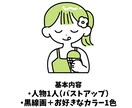 ゆるゆるシンプルな線画アイコン作成します LINEやインスタなどのSNS、名刺などに！ イメージ2